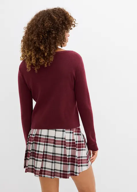 Gilet court en fine maille, bonprix