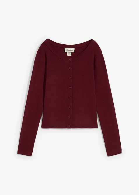 Gilet court en fine maille, bonprix