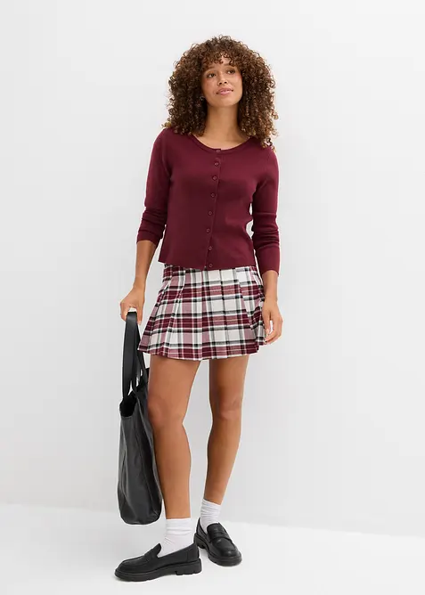 Gilet court en fine maille, bonprix