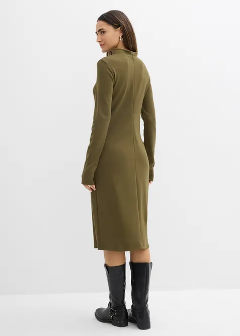 Robe en jersey milano à col montant, bonprix