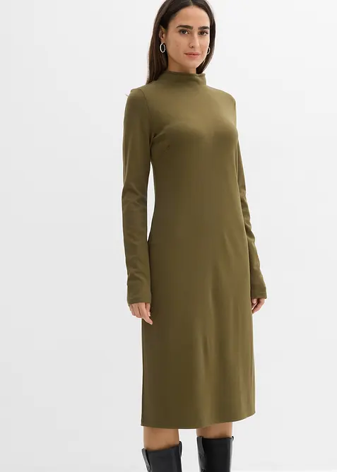 Robe en jersey milano à col montant, bonprix