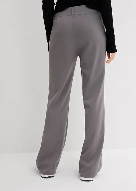 Pantalon flare taille haute, bonprix