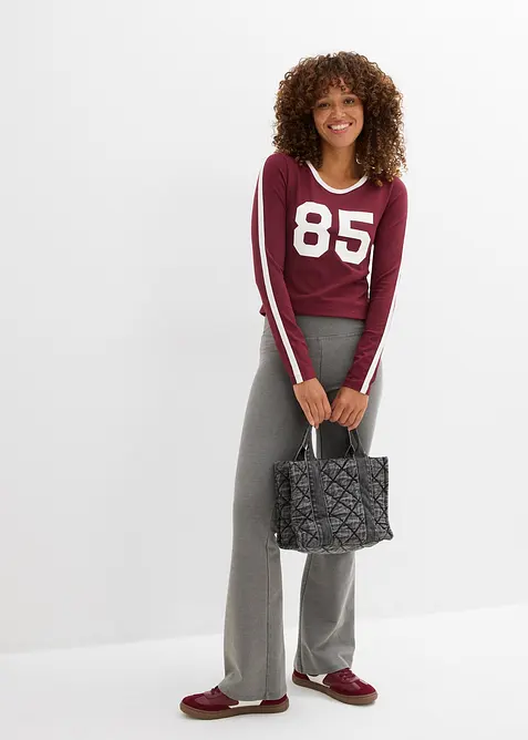 T-shirt manches longues en jersey léger, bonprix