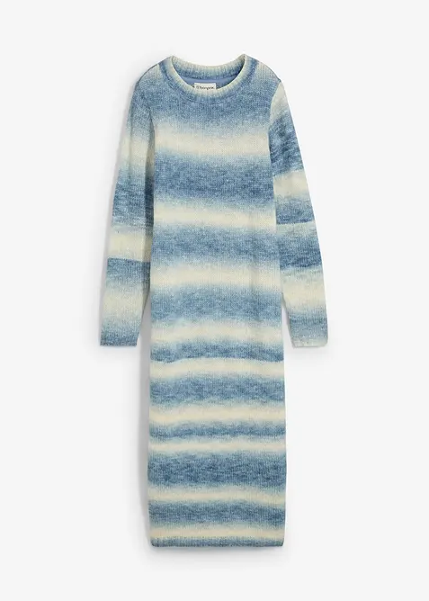Robe pull longue et douce en laine mélangée, bonprix