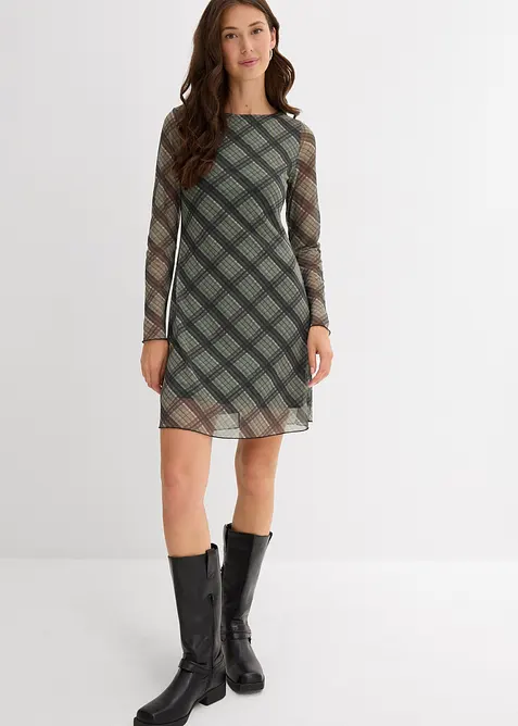 Robe courte en mesh fin, bonprix