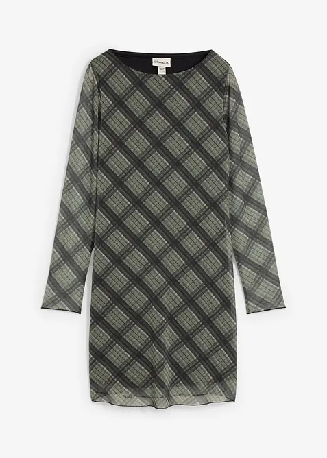 Robe courte en mesh fin, bonprix