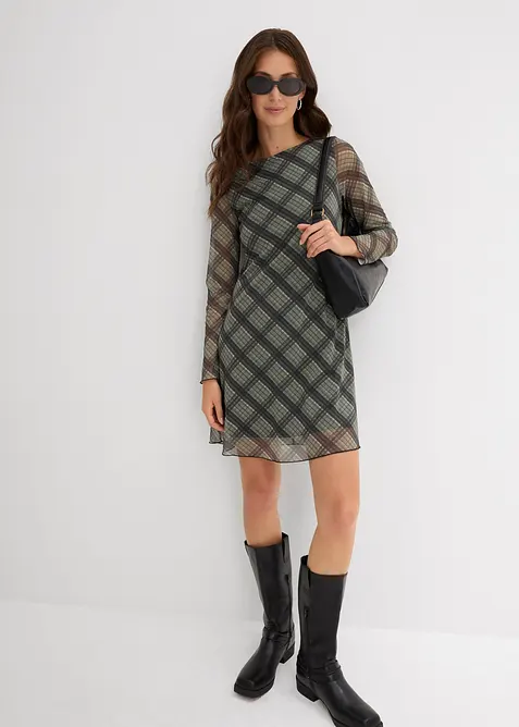 Robe courte en mesh fin, bonprix