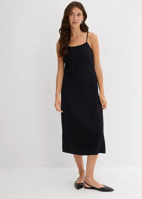 Robe à fines bretelles en flanelle 100% coton, bonprix