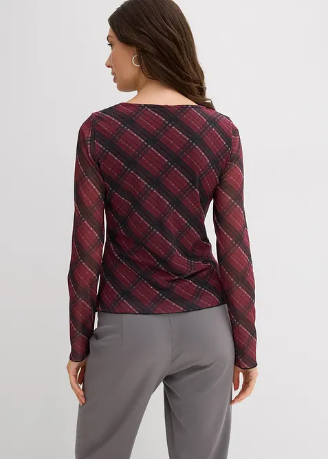 T-shirt manches longues en mesh fin, bonprix