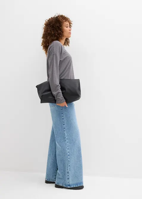 Top et T-shirt manches longues en jersey (ens. 2 pces), bonprix