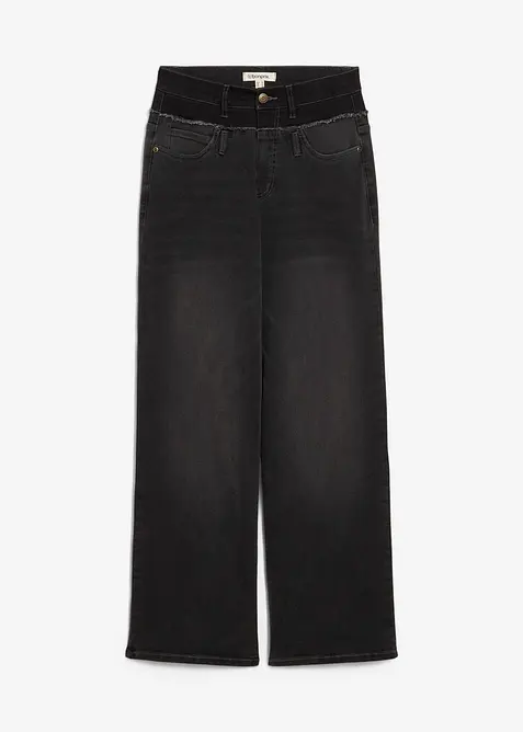 Jean droit taille haute, bonprix