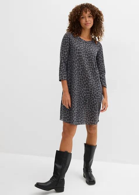 Robe courte en jersey aspect maille, bonprix