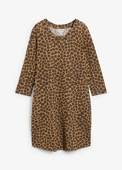 Robe courte en jersey aspect maille, bonprix