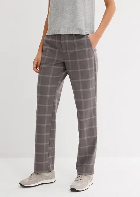 Pantalon chino à carreaux, bonprix