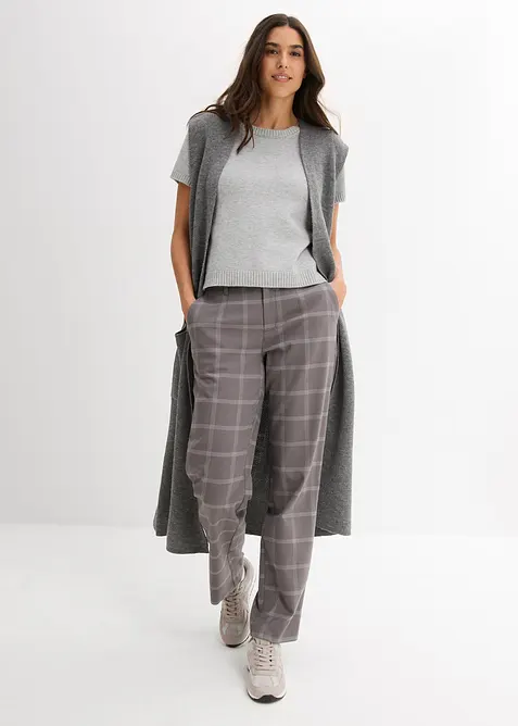 Pantalon chino à carreaux, bonprix