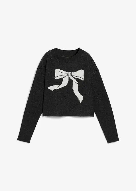 Pull en maille avec nœud, bonprix