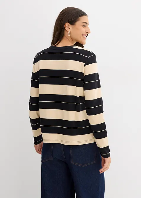 T-shirt manches longues en coton épais, bonprix