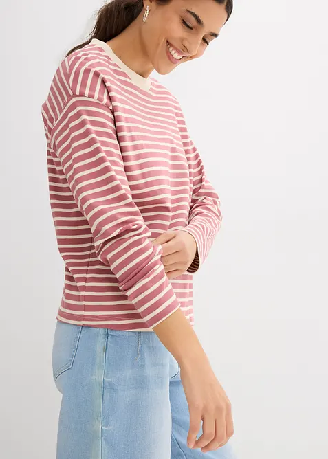 T-shirt manches longues en coton épais, bonprix