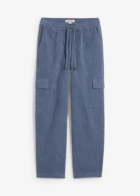 Pantalon barrel en velours côtelé, bonprix