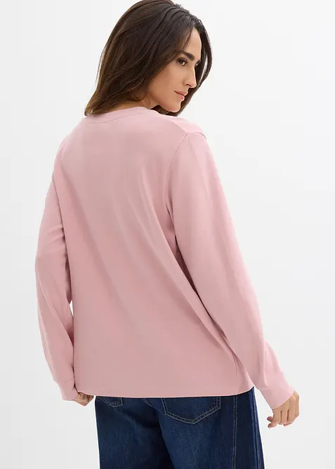 T-shirt manches longues 100% coton, bonprix