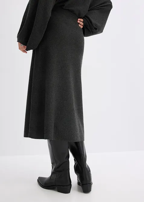 Jupe évasée en maille, bonprix