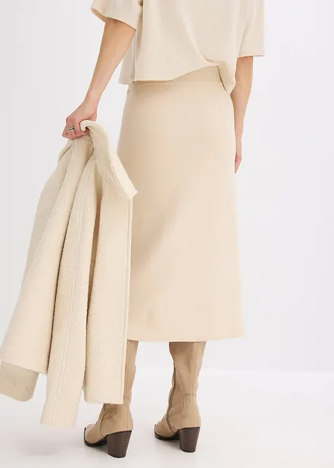 Jupe évasée en maille, bonprix