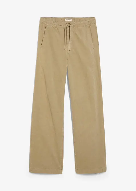 Pantalon en velours côtelé, coton extensible, bonprix