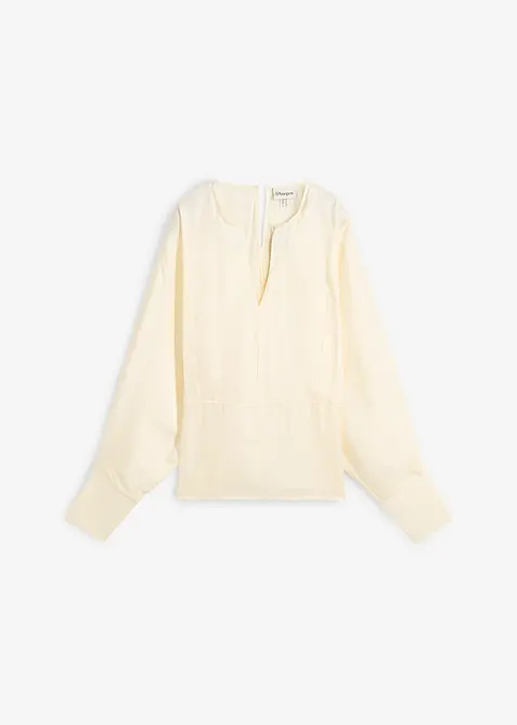 Blouse légèrement satinée en viscose mélangée, bonprix