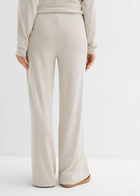 Pantalon palazzo aspect maille, bonprix