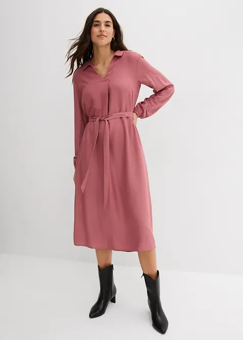 Robe midi en viscose fluide, bonprix