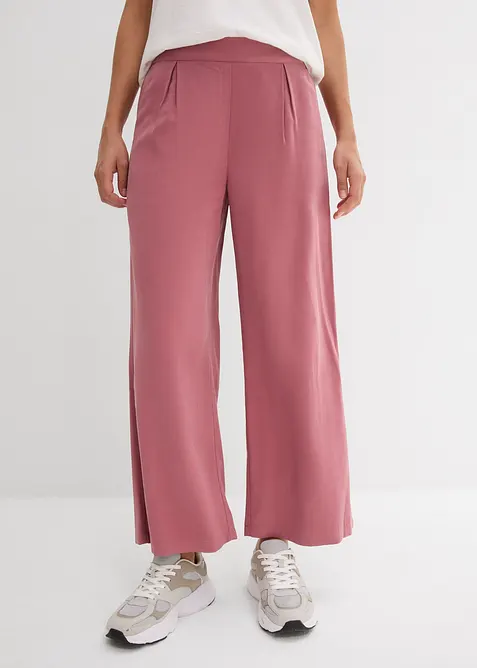 Pantalon raccourci en viscose mélangée, bonprix