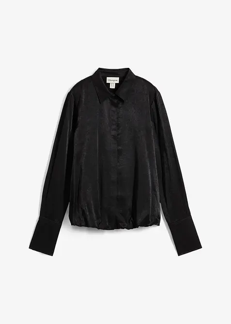 Chemisier en satin de viscose mélangée, bonprix