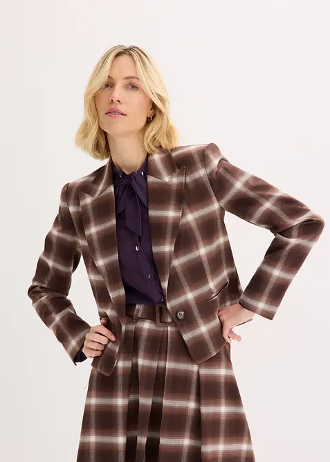 Blazer à carreaux, bonprix