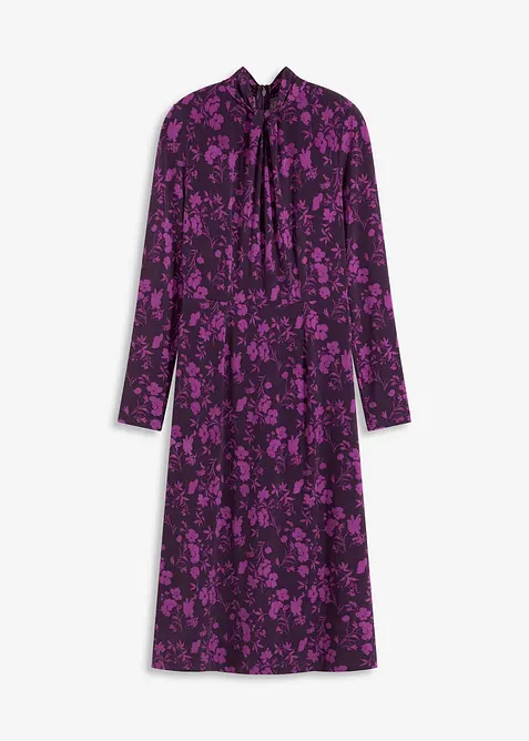 Robe midi à col montant, bonprix