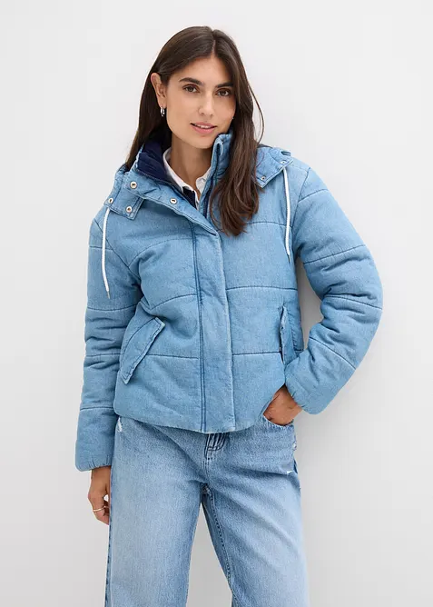 Doudoune en denim, bonprix