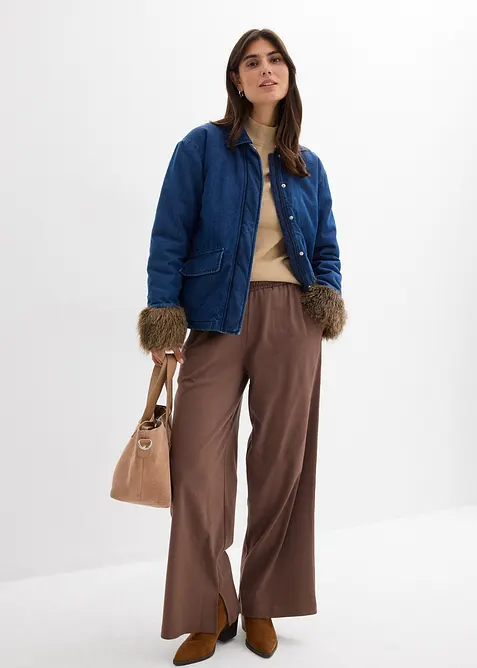 Veste en jean légèrement rembourrée, bonprix