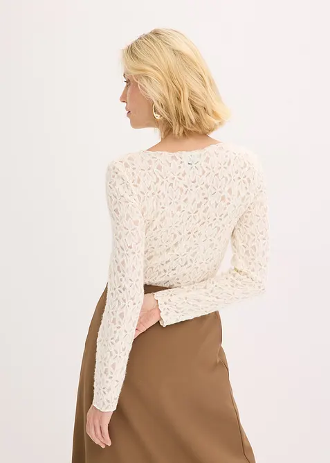 Body en dentelle douce, bonprix