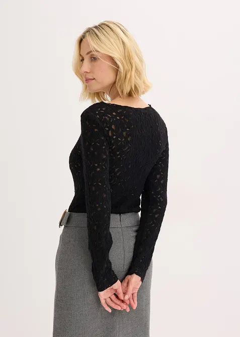 Body en dentelle douce, bonprix