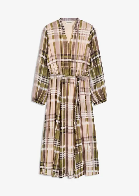 Robe en mousseline avec lien à nouer, bonprix