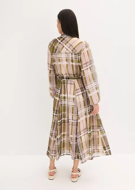 Robe en mousseline avec lien à nouer, bonprix