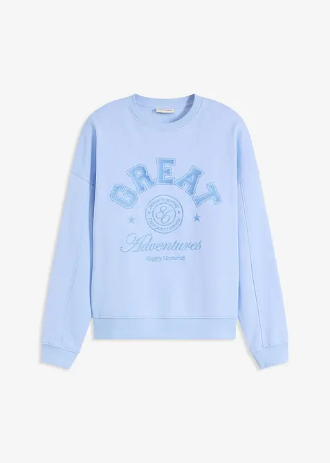 Sweat-shirt oversize 100% coton, bonprix