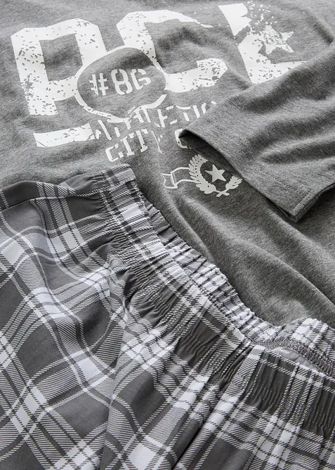 Pyjama coton à manches longues, bonprix