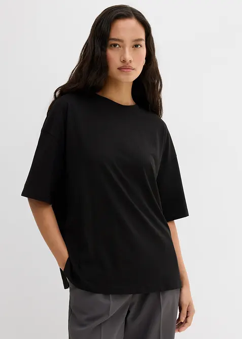 T-shirt oversize en coton mélangé, bonprix