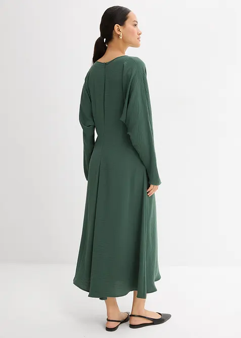 Robe midi à effet drapé, bonprix