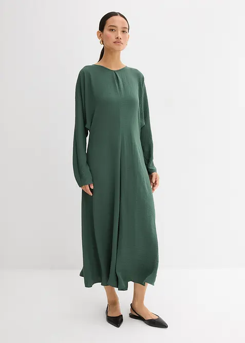 Robe midi à effet drapé, bonprix