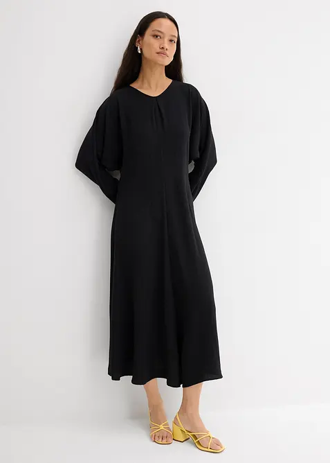 Robe midi à effet drapé, bonprix