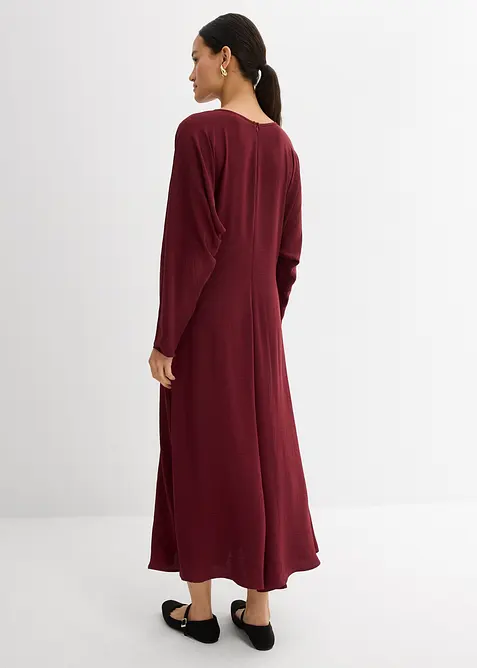 Robe midi à effet drapé, bonprix