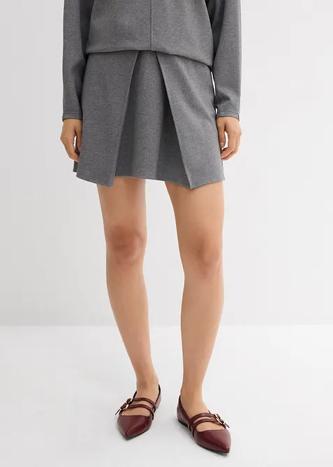 Mini-jupe en Punto di Roma confortable, bonprix