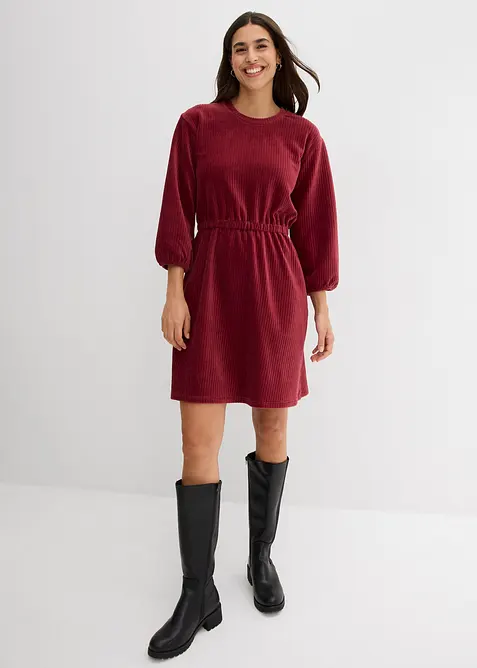 Robe en velours côtelé extensible, bonprix