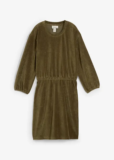 Robe en velours côtelé extensible, bonprix